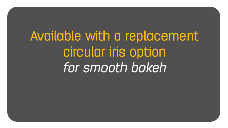 Zeiss Super Speeds - Available with a replacement circular iris option for smooth bokeh